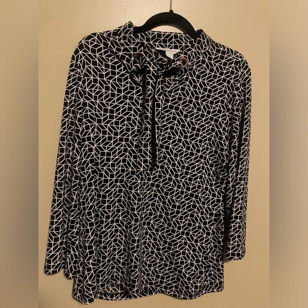 Liz Claiborne Black and White Shirt
